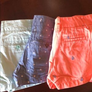 3 pairs of J. Crew Shorts
